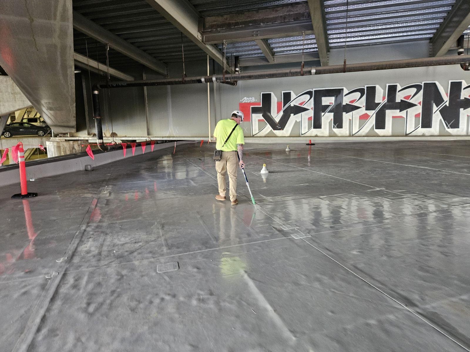 GWCC/CNN Center roofing sealant, completion